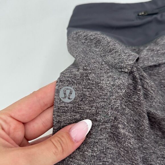 Lululemon Run Times Short II *4" Heather Lux Multi Black / Black (First Release) - Picture 6 of 8